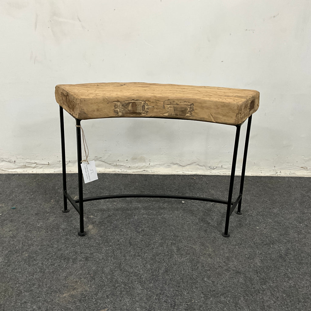 Banc ancien bois et métal