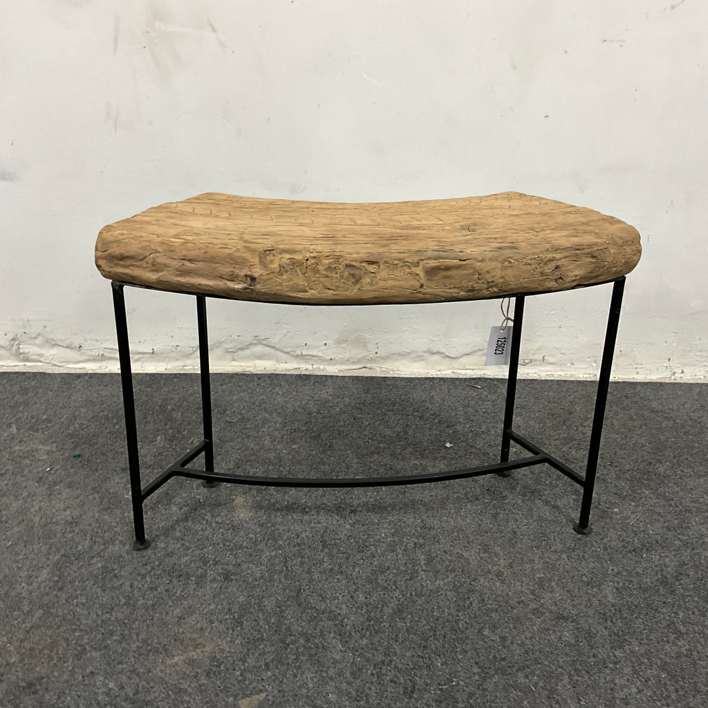 Banc ancien bois et métal