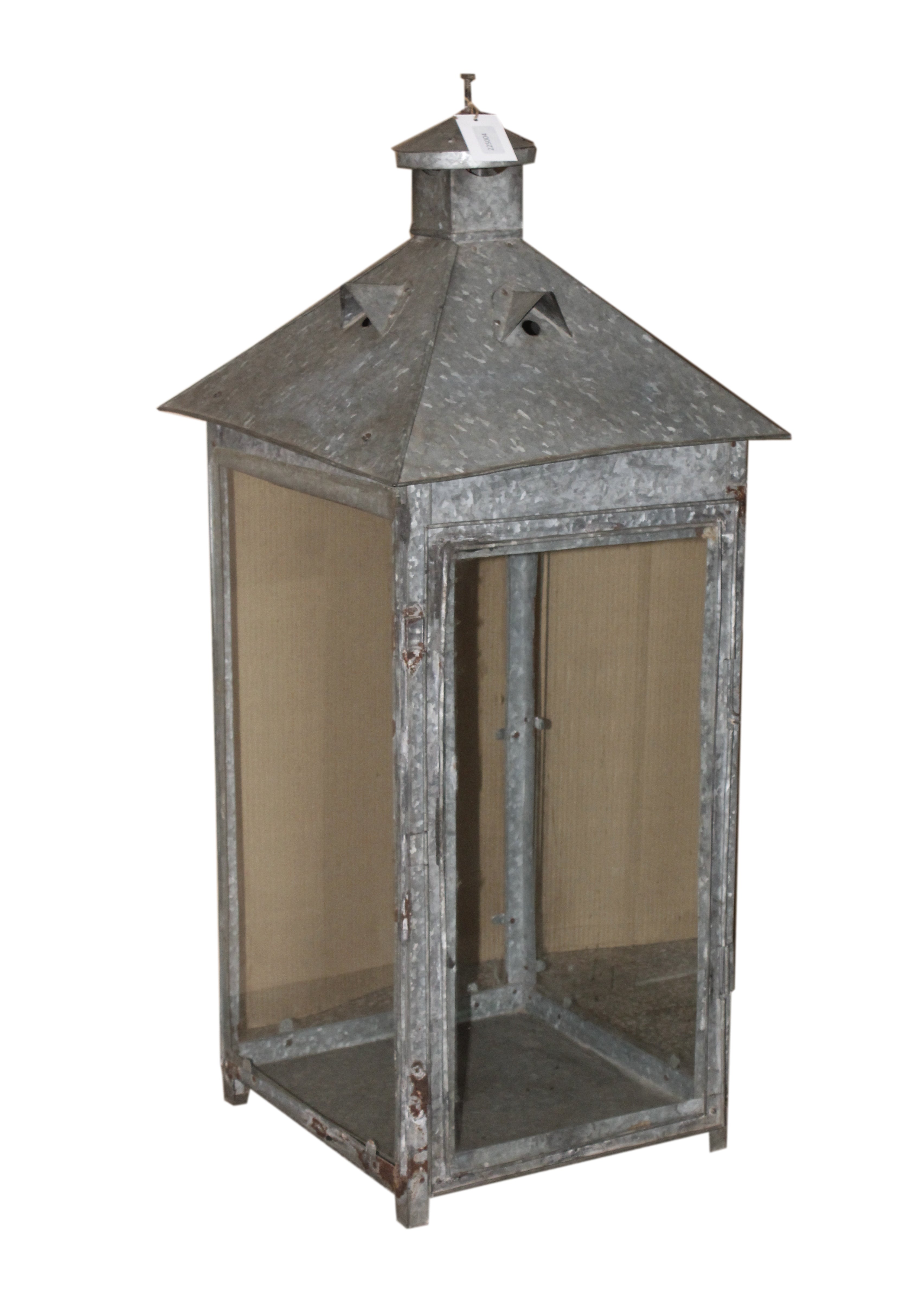 Lanterne ancienne en zinc