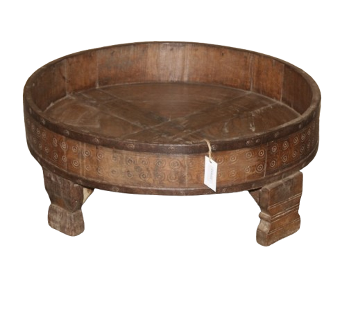 Petites tables basses rondes anciennes