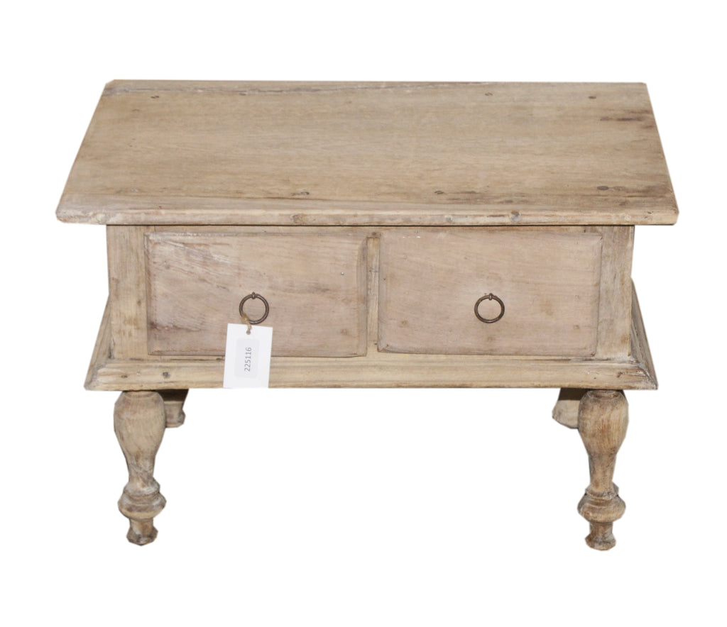 Petite table basse ancienne avec tiroirs