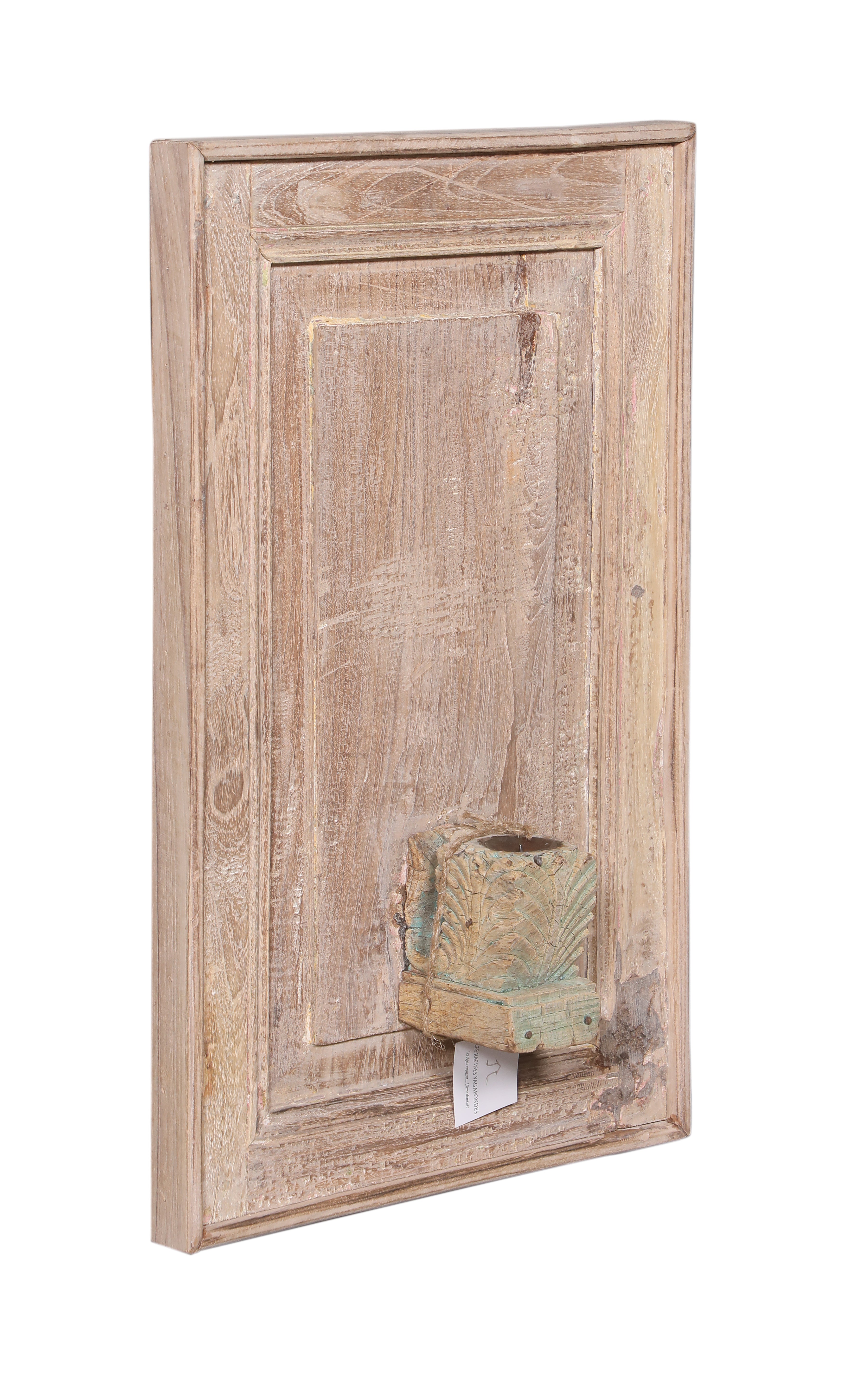 Bougeoir mural ancien en bois