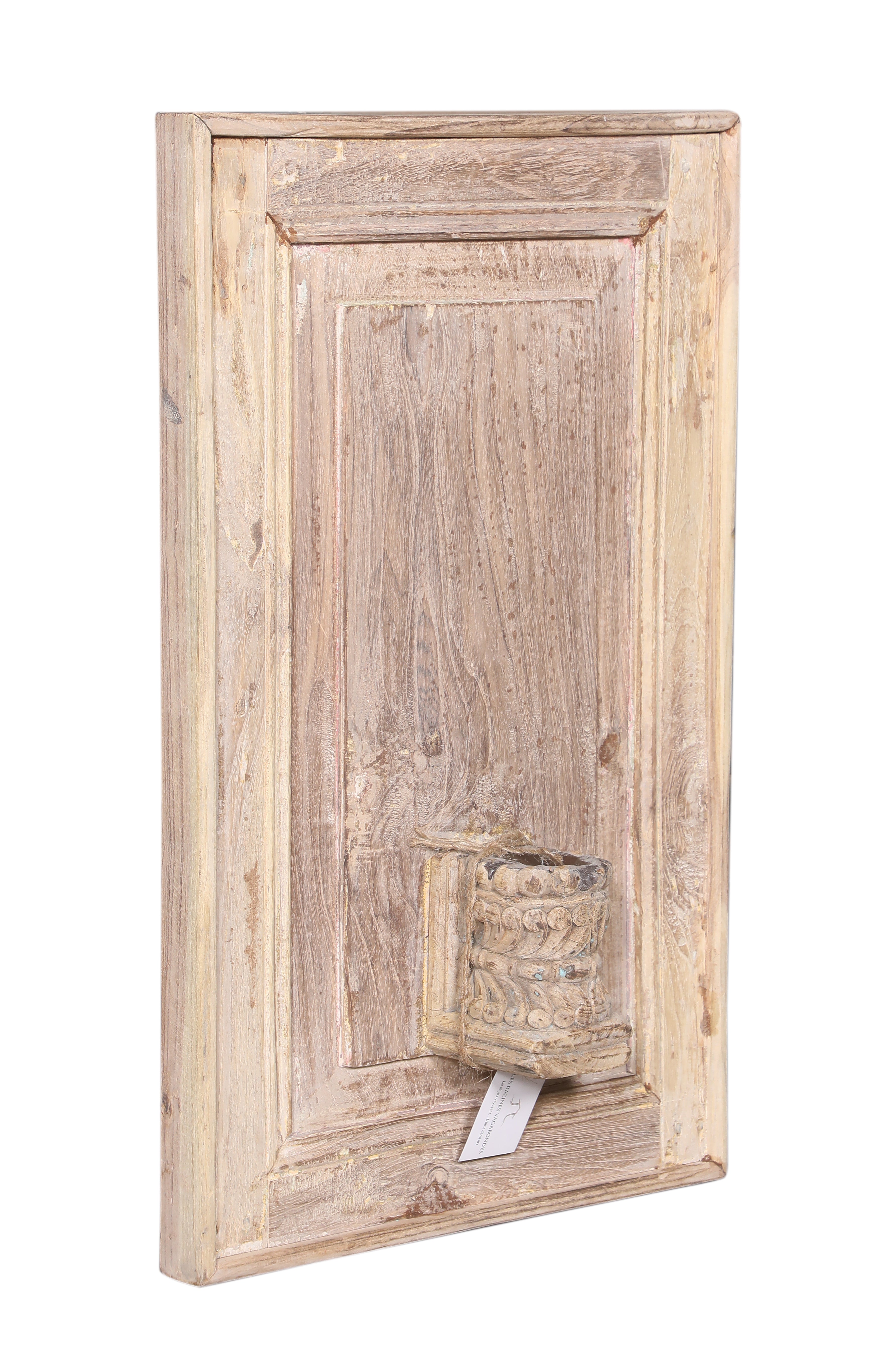 Bougeoir mural ancien en bois
