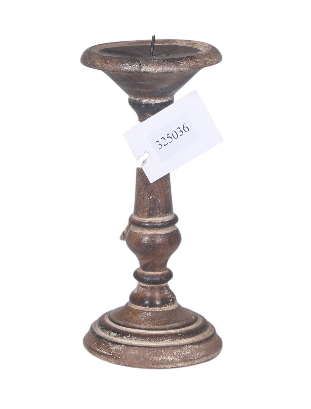 Bougeoir ancien en bois – petit modèle