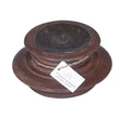 Bougeoir ancien en bois – modèle large