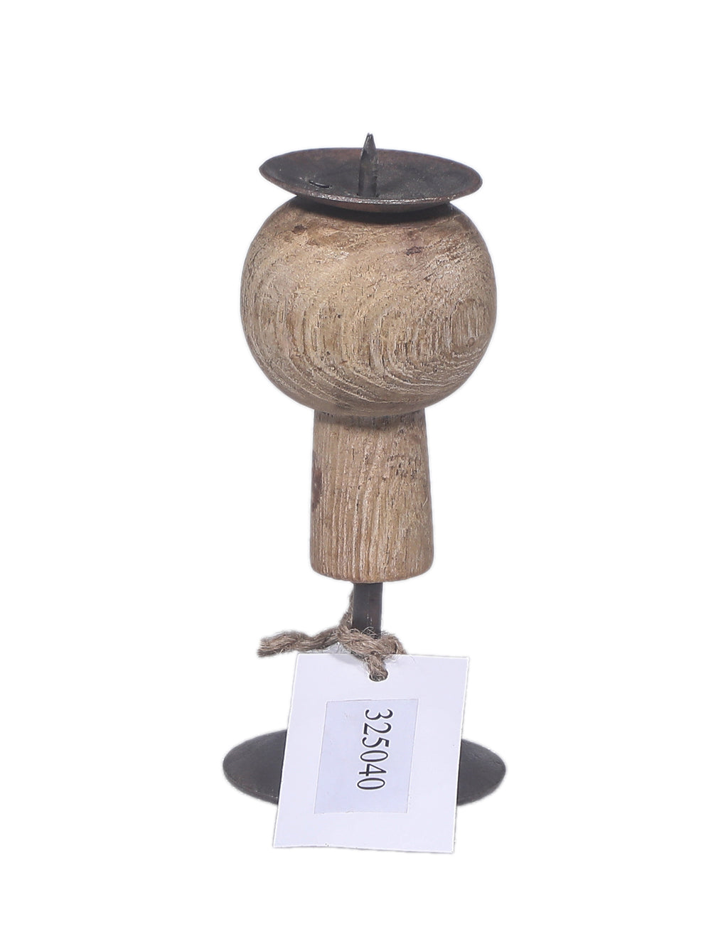 Bougeoir ancien en bois – mini modèle