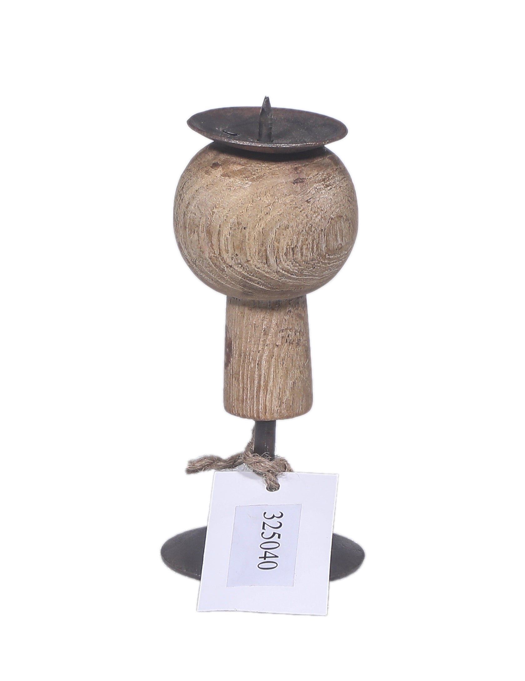 Bougeoir ancien en bois – mini modèle