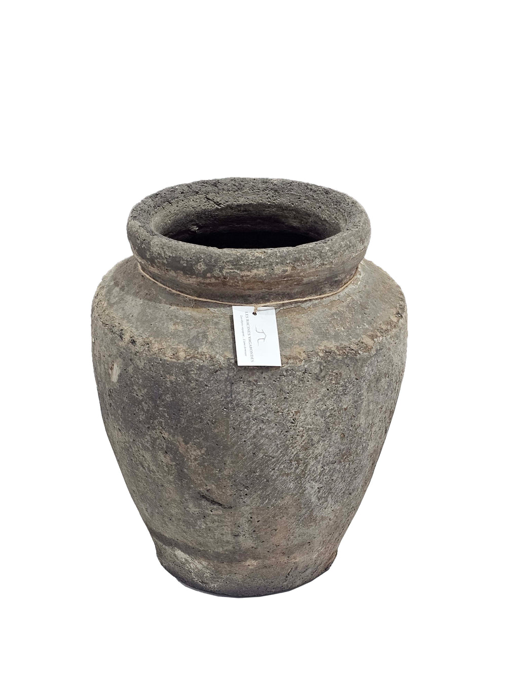 Petit pot ancien en terre cuite brute