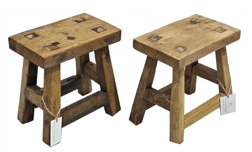 Tabouret ancien en bois – petite série