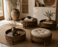 Petites tables basses anciennes rondes